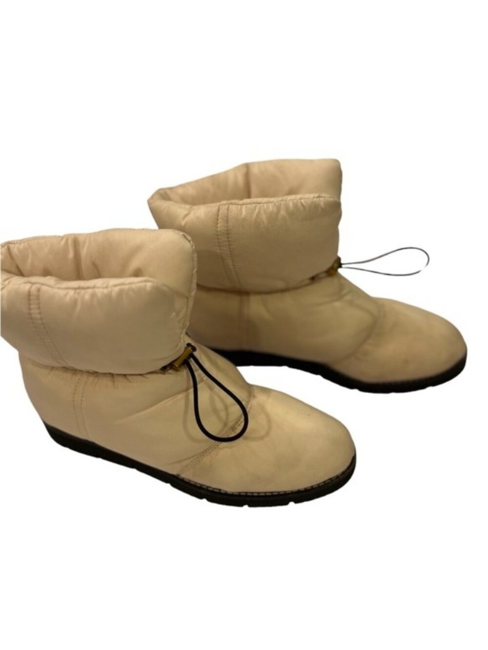 J.Crew Women's Elsa Puffer Boot With Primaloft Dusty Ivory Size 9 Style BD325